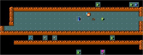 The rest of this screenshot might as well be blank. All I care about is where I am and where the purple guy along the bottom is.