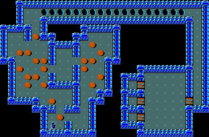 The first move is often the hardest. Here, try pushing that first boulder to the right until it hits the wall.